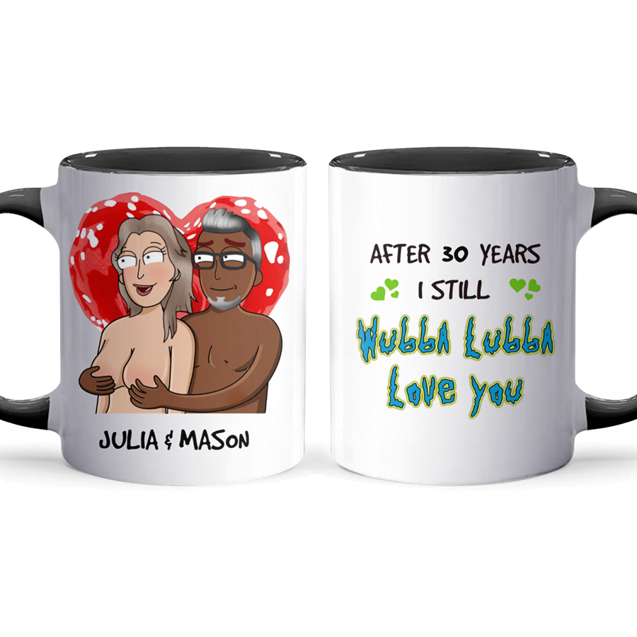 Love You - Accent Coffee Mug