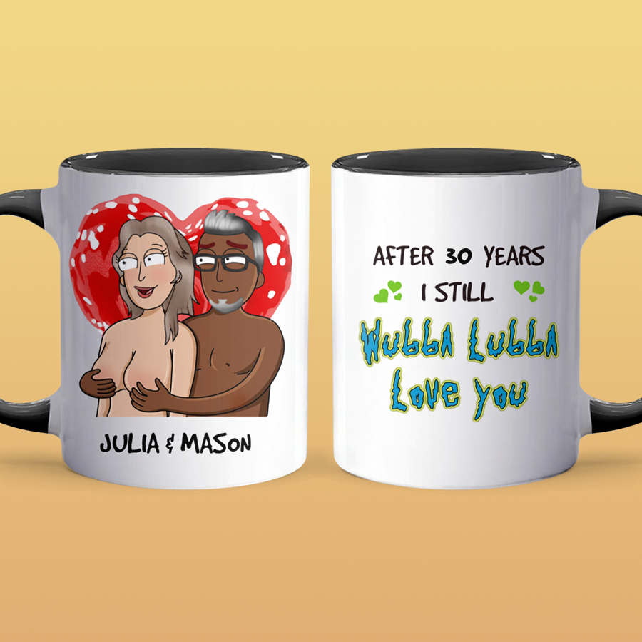 Love You - Accent Coffee Mug