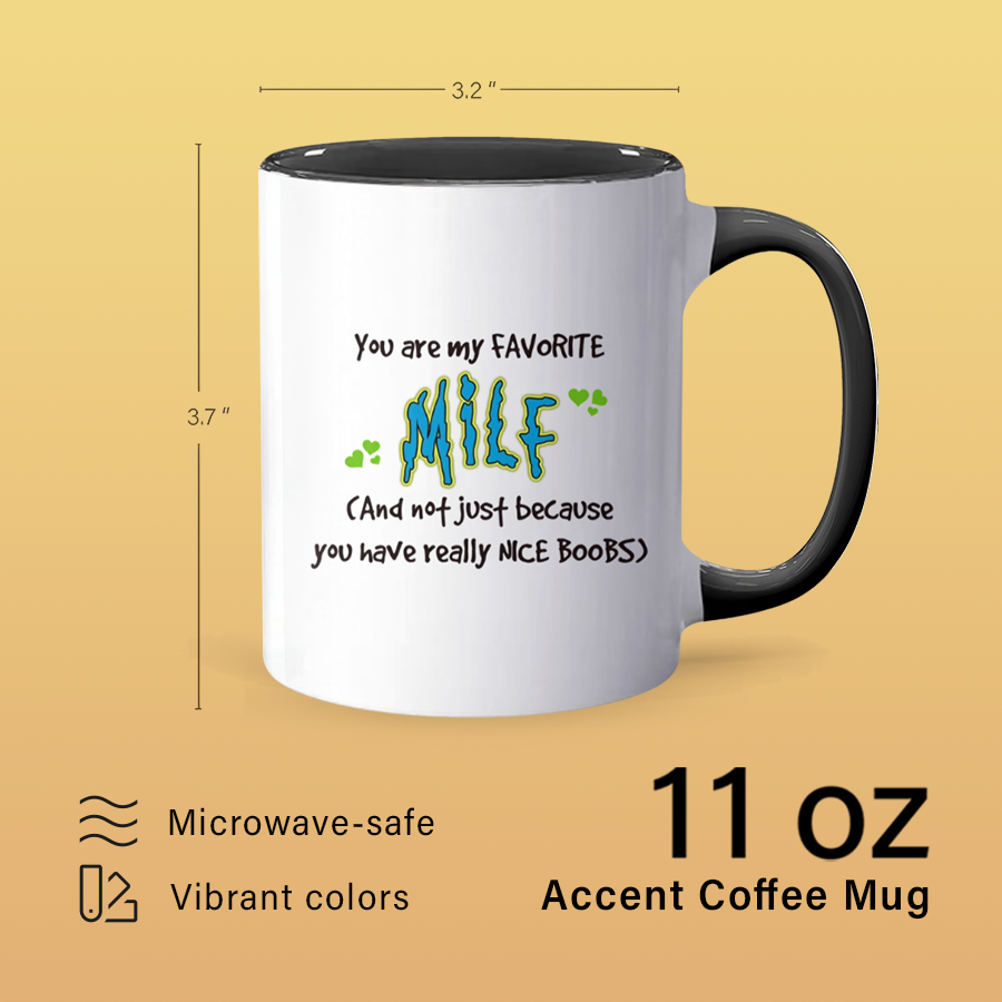 Nice Boobs - Accent Coffee Mug