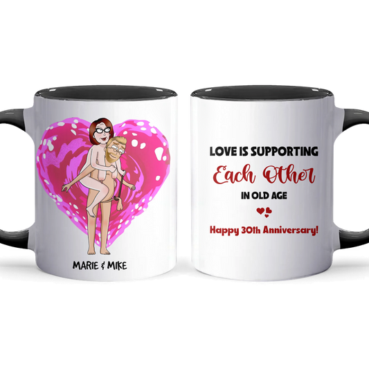 Love Is Supporting - Accent Coffee Mug