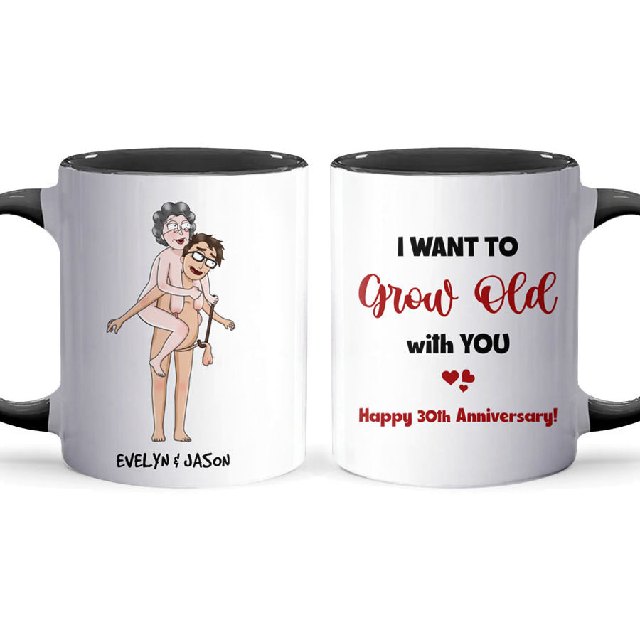 Grow Old - Accent Coffee Mug