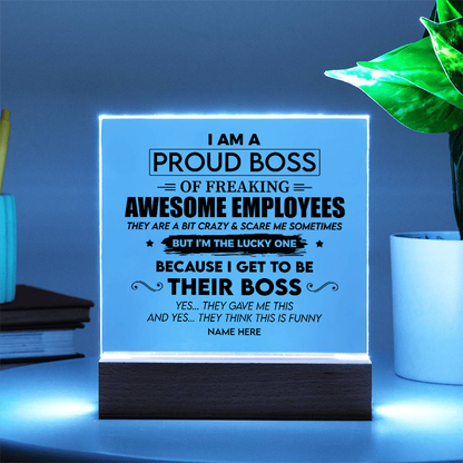 Proud Boss - Acrylic Plaque